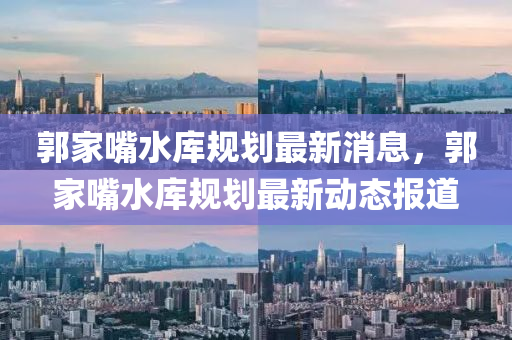 郭家嘴水庫規(guī)劃最新消息，郭家嘴水庫規(guī)劃最新動(dòng)態(tài)報(bào)道南充市鑫正商貿(mào)有限公司