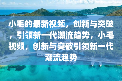 小毛的最新視頻，創新與突破，引領新一代潮流趨勢，小毛視頻，創新與突破引領新一代潮流趨勢