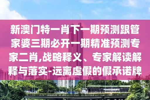 新澳門特一肖下一期預(yù)測(cè)跟管家婆三期必開一期精準(zhǔn)預(yù)測(cè)專家二肖,戰(zhàn)略釋義、專家解讀解釋與落實(shí)-遠(yuǎn)離虛假的假承諾牌南充市鑫正商貿(mào)有限公司